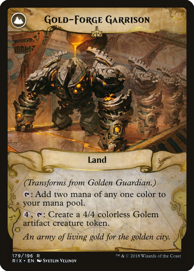 Golden Guardian // Gold-Forge Garrison (RIX) (179) — cara 2 de 2