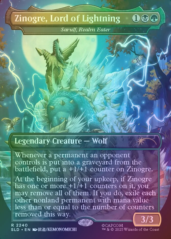 Sarulf, Realm Eater (SLD) (2240) / Borderless / Foil