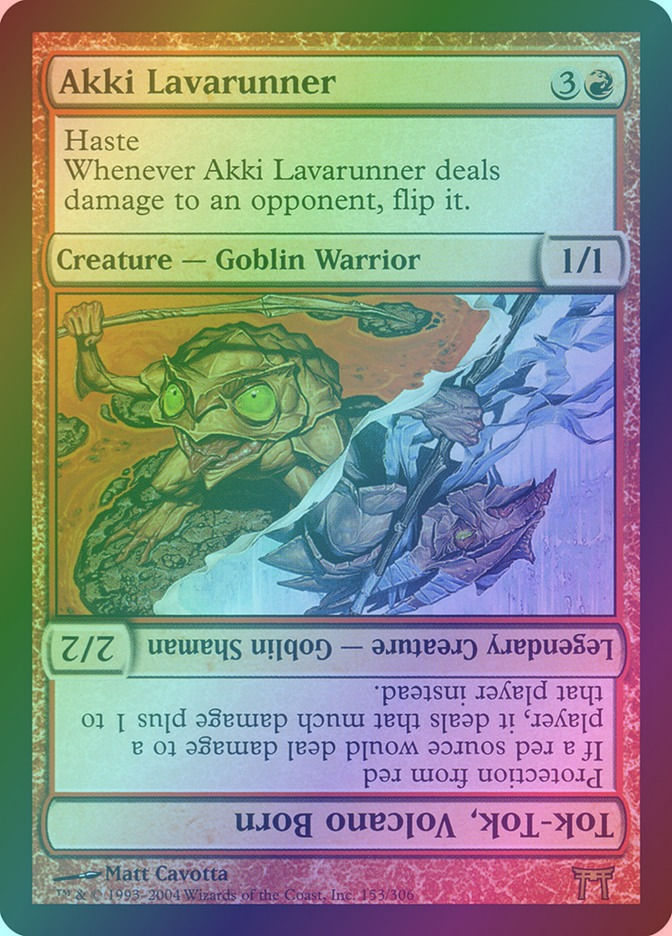 Akki Lavarunner // Tok-Tok, Volcano Born (CHK) (153) / Foil