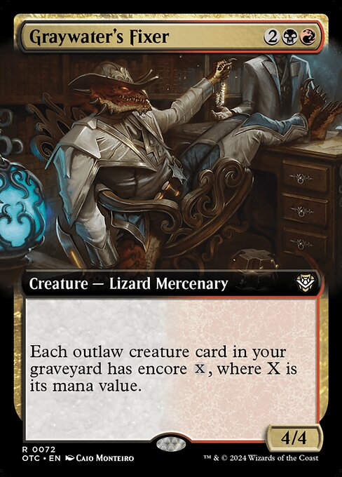 Graywater's Fixer (otc) (72) / Extended Art