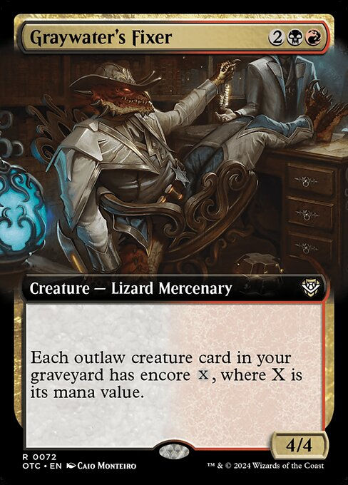 Graywater's Fixer (otc) (72) / Extended Art