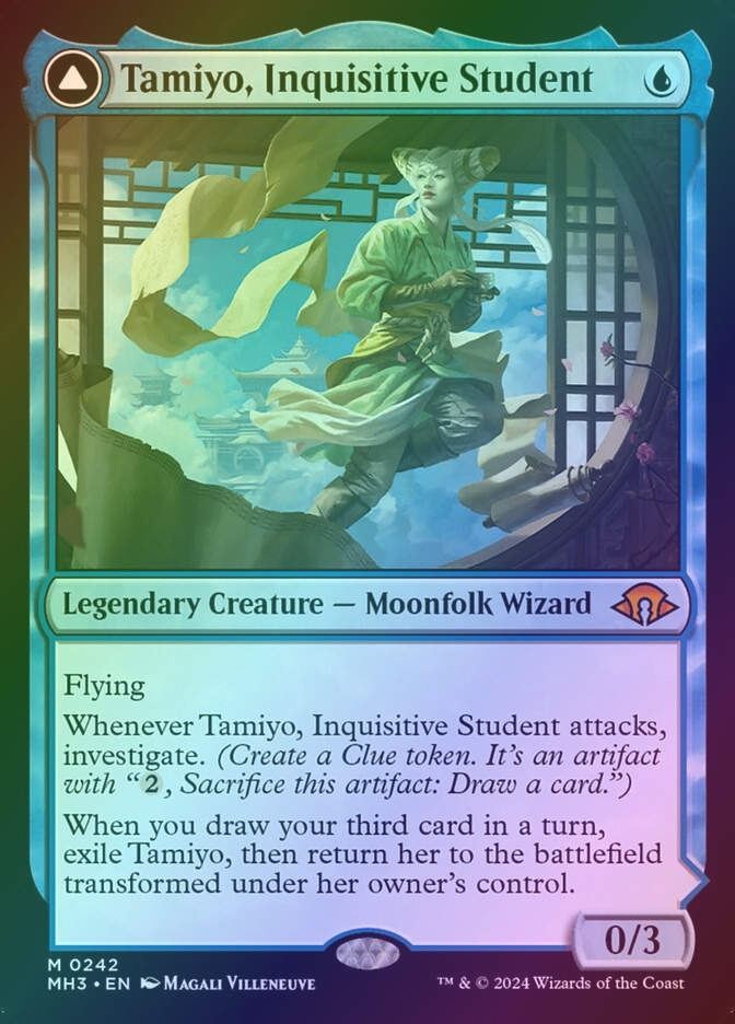 Tamiyo, Inquisitive Student // Tamiyo, Seasoned Scholar (MH3) (242) / Foil