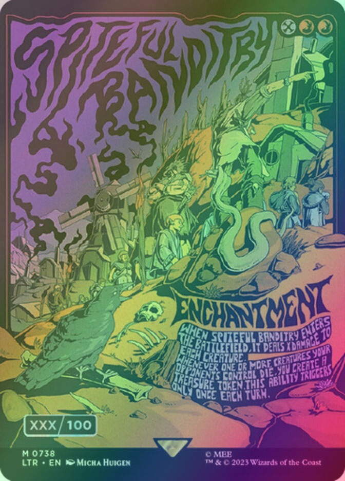Spiteful Banditry (LTR) (738z) / Borderless / Double Rainbow Foil