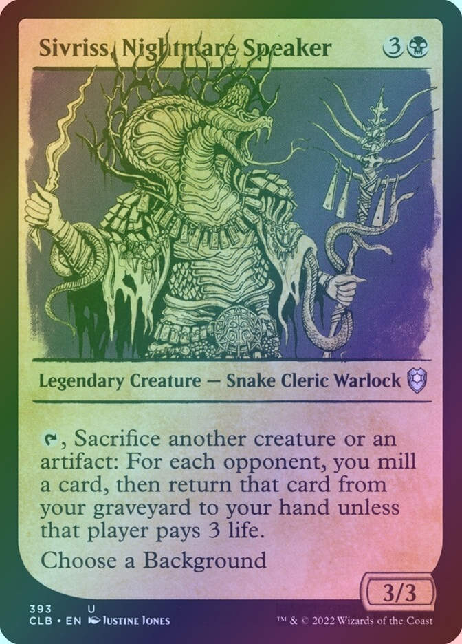 Sivriss, Nightmare Speaker (CLB) (393) / Showcase / Foil