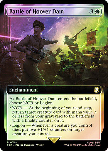 Battle of Hoover Dam (pip) (364) / Extended Art Foil