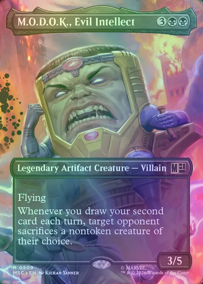 M.O.D.O.K., Evil Intellect (MSC) (509) / Borderless / Foil