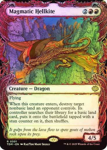 Magmatic Hellkite (TDM) / Foil / Showcase (301)