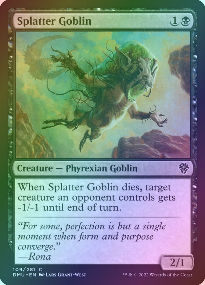 Splatter Goblin (DMU) (109) / Foil