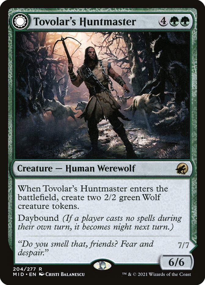 Tovolar's Huntmaster // Tovolar's Packleader (MID) (204)
