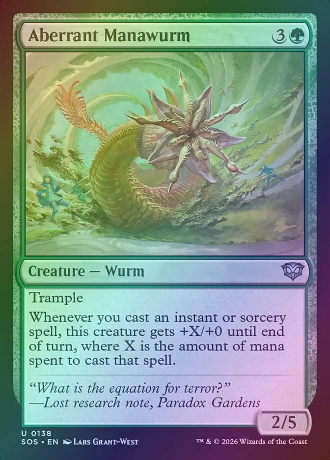 Aberrant Manawurm (SOS) (138) / Foil