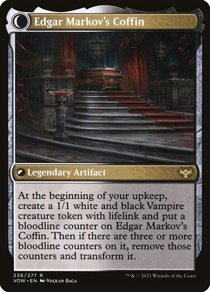 Edgar, Charmed Groom // Edgar Markov's Coffin (VOW) (236) — cara 2 de 2