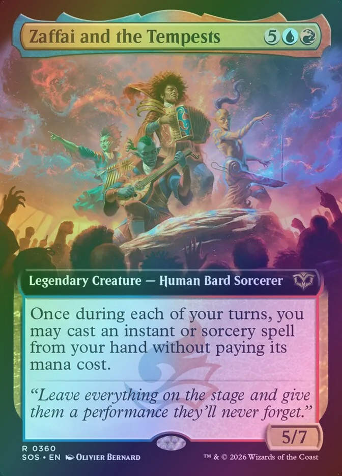 Zaffai and the Tempests (SOS) (360) / Extended Art / Foil