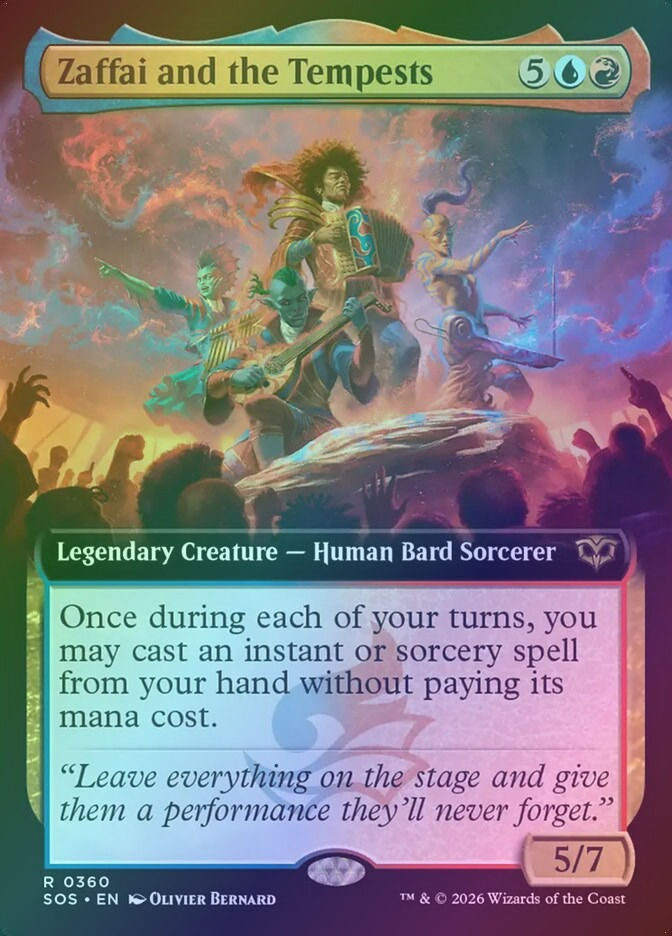Zaffai and the Tempests (SOS) (360) / Extended Art / Foil
