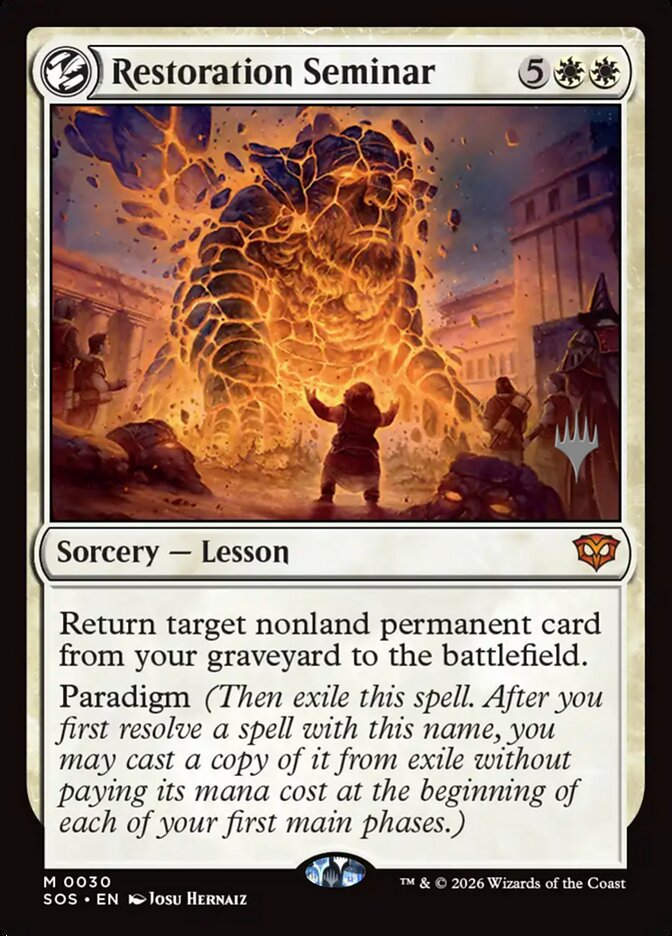 Restoration Seminar (PSOS) (30p)