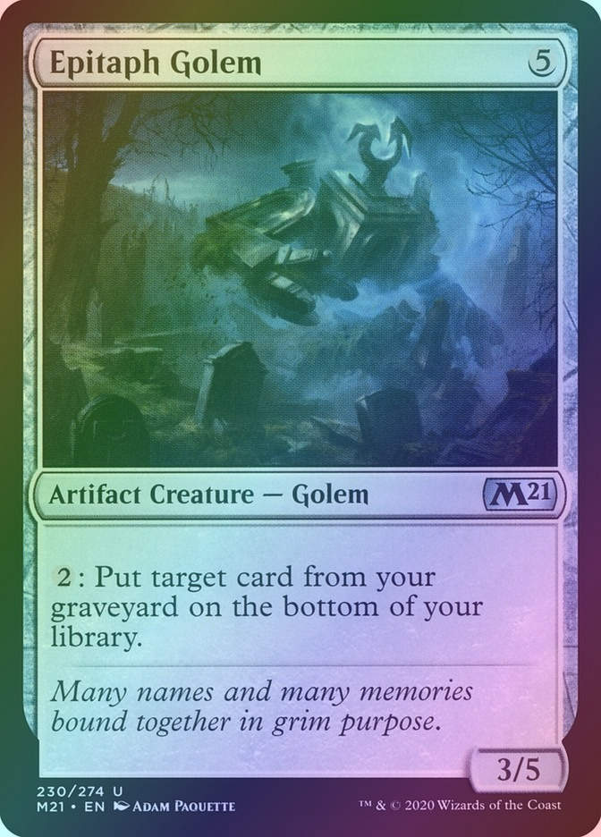 Epitaph Golem (M21) (230) / Foil