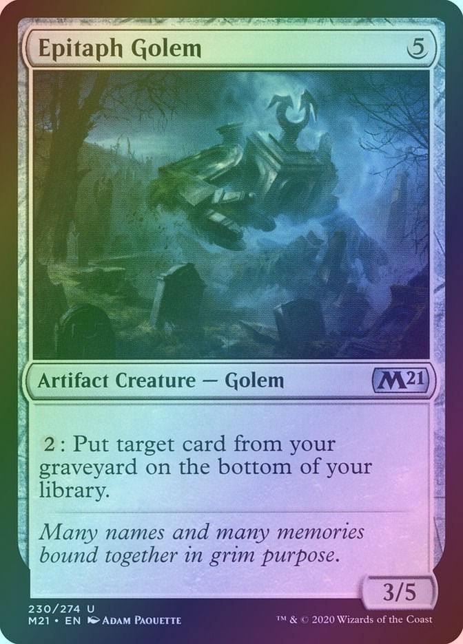 Epitaph Golem (M21) (230) / Foil
