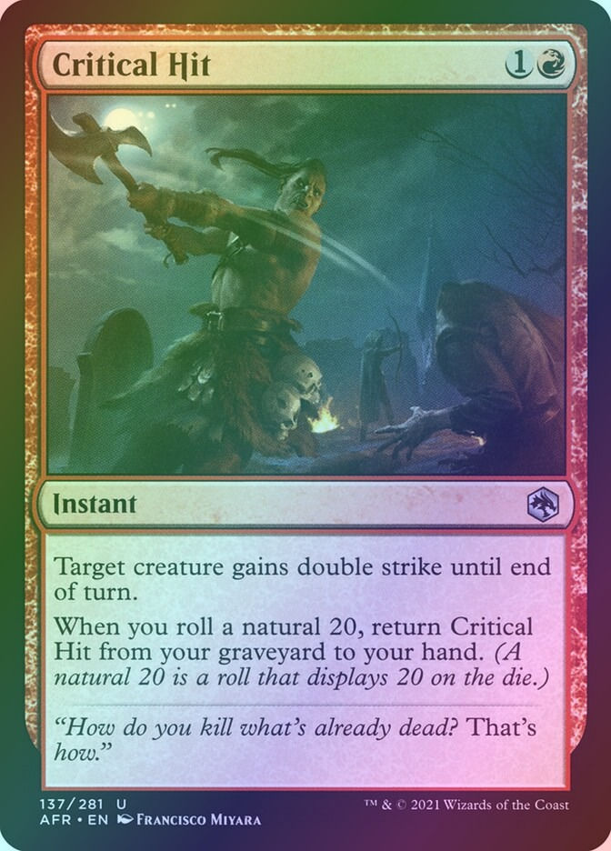 Critical Hit (AFR) (137) / Foil