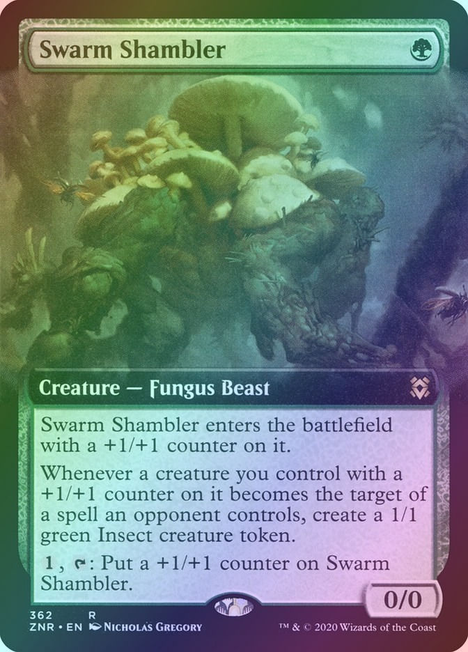 Swarm Shambler (ZNR) (362) / Extended Art / Foil