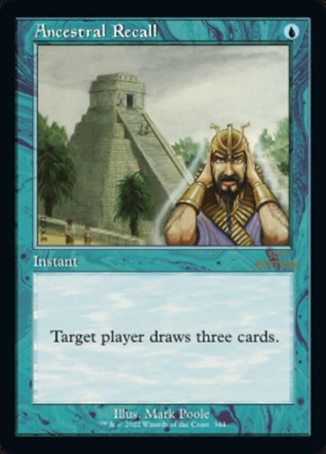 Ancestral Recall (30a) / Retro Frame