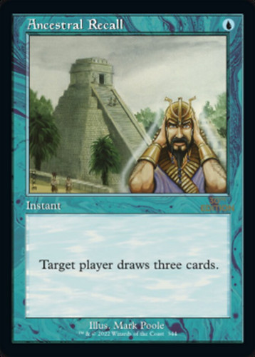 Ancestral Recall (30a) / Retro Frame | MTG Wolf México
