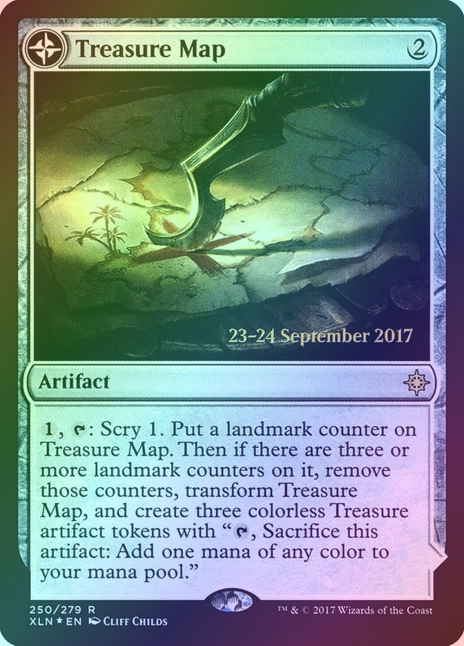 Treasure Map // Treasure Cove (PXLN) (250s) / Foil — cara 1 de 2