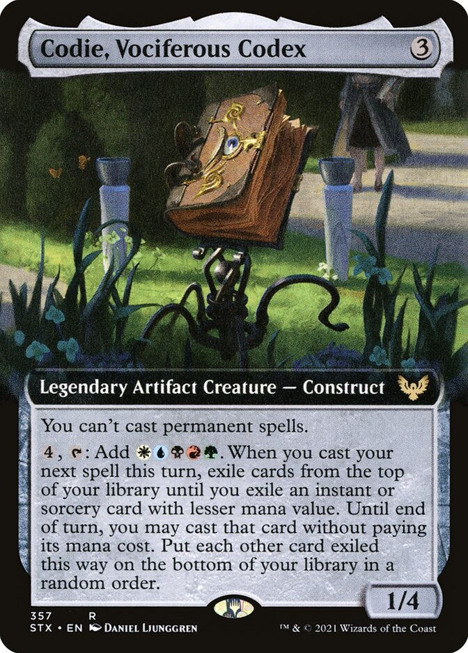 Codie, Vociferous Codex (STX) (357) / Extended Art
