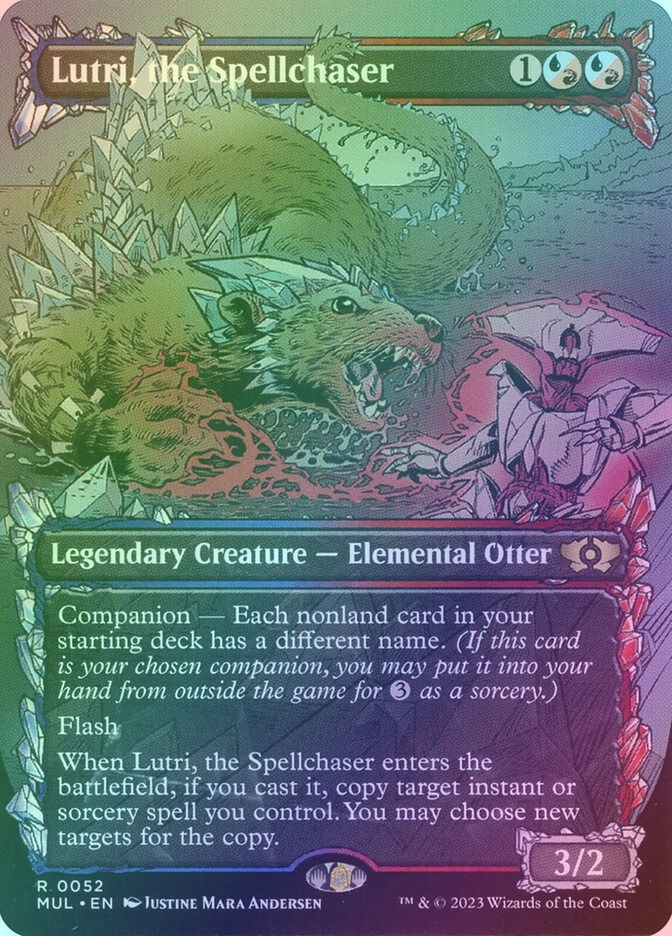 Lutri, the Spellchaser (MUL) (52) / Borderless / Showcase / Foil