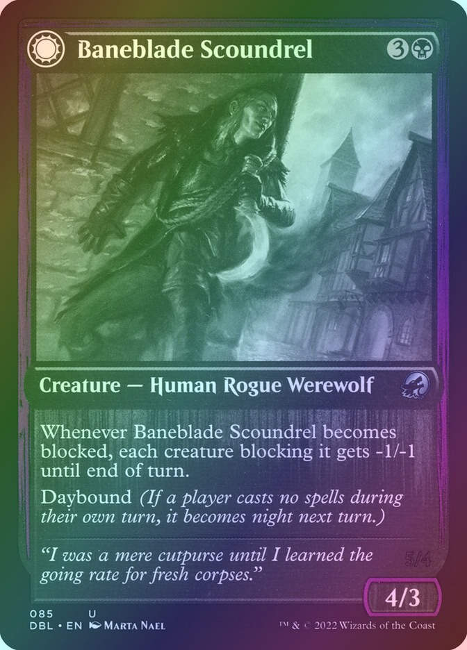 Baneblade Scoundrel // Baneclaw Marauder (DBL) (85) / Foil