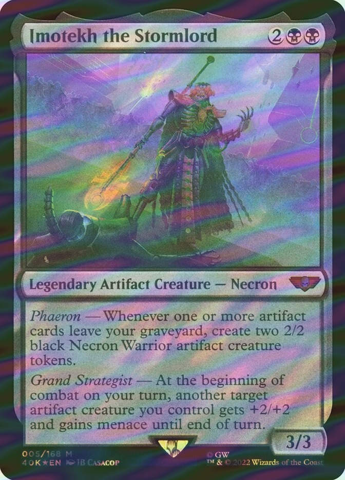 Imotekh the Stormlord (40K) (5) / Surge Foil