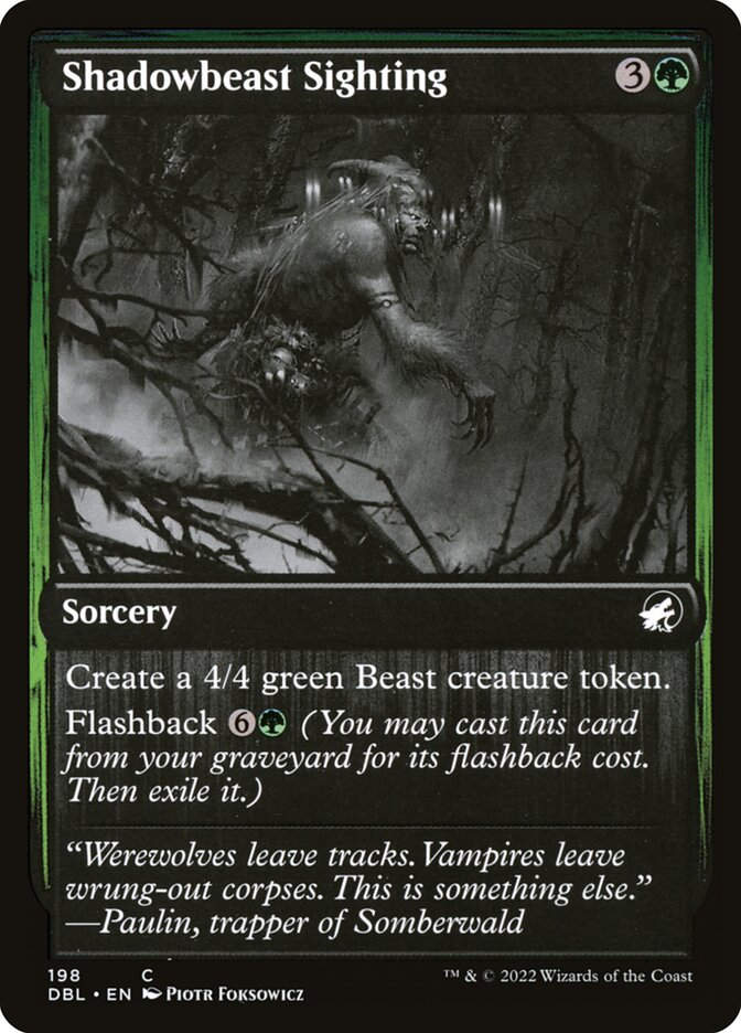 Shadowbeast Sighting (DBL) (198)