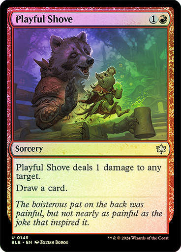 Playful Shove (blb) (145) / Foil