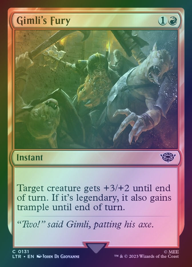 Gimli's Fury (LTR) (131) / Foil