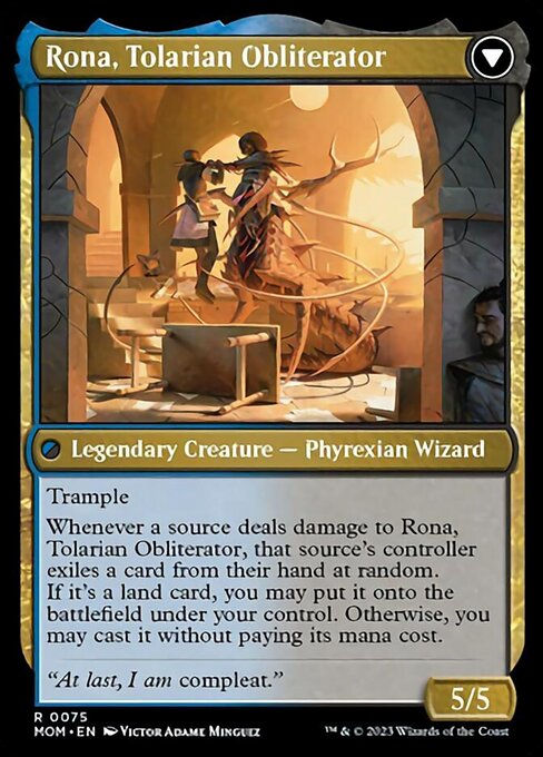 Rona, Herald of Invasion // Rona, Tolarian Obliterator (mom) — cara 2 de 2