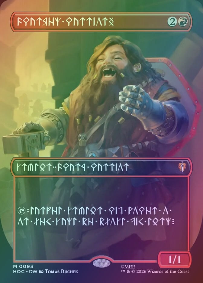 Dwarven Warriors (HOC) (93) / Foil