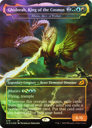 Illuna, Apex of Wishes (IKO) (379) / Borderless / Foil