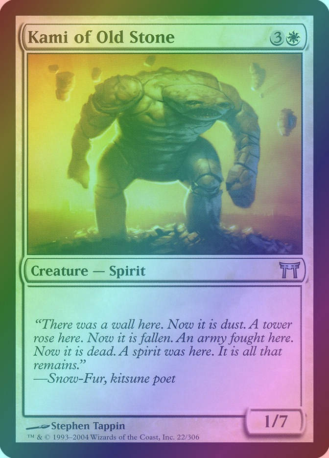 Kami of Old Stone (CHK) (22) / Foil