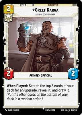 Greef Karga - Affable Commissioner (SHD_#245/262)