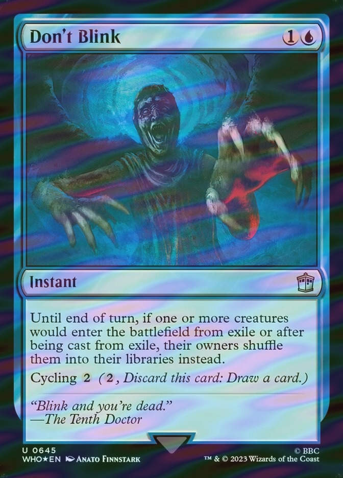 Don't Blink (WHO) (645) / Surge Foil