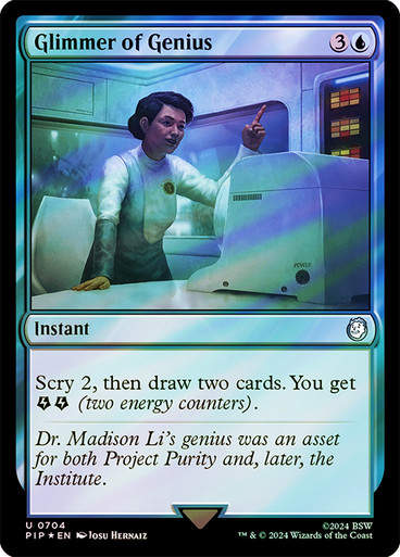 Glimmer of Genius (pip) (704) / Surge Foil