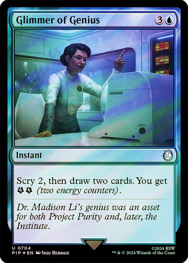 Glimmer of Genius (pip) (704) / Surge Foil