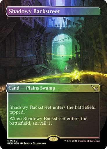 Shadowy Backstreet (mkm) (330) / Borderless Foil