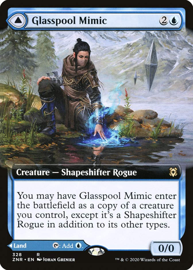Glasspool Mimic // Glasspool Shore (ZNR) (328) / Extended Art