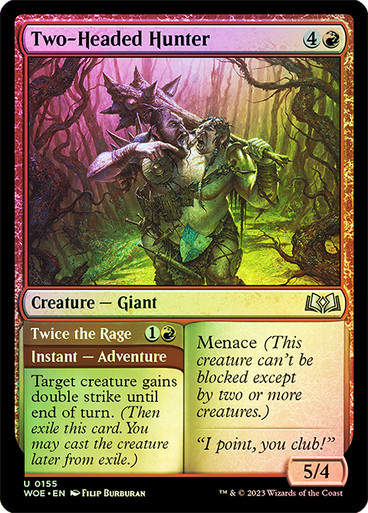 Two-Headed Hunter // Twice the Rage (woe) / Foil