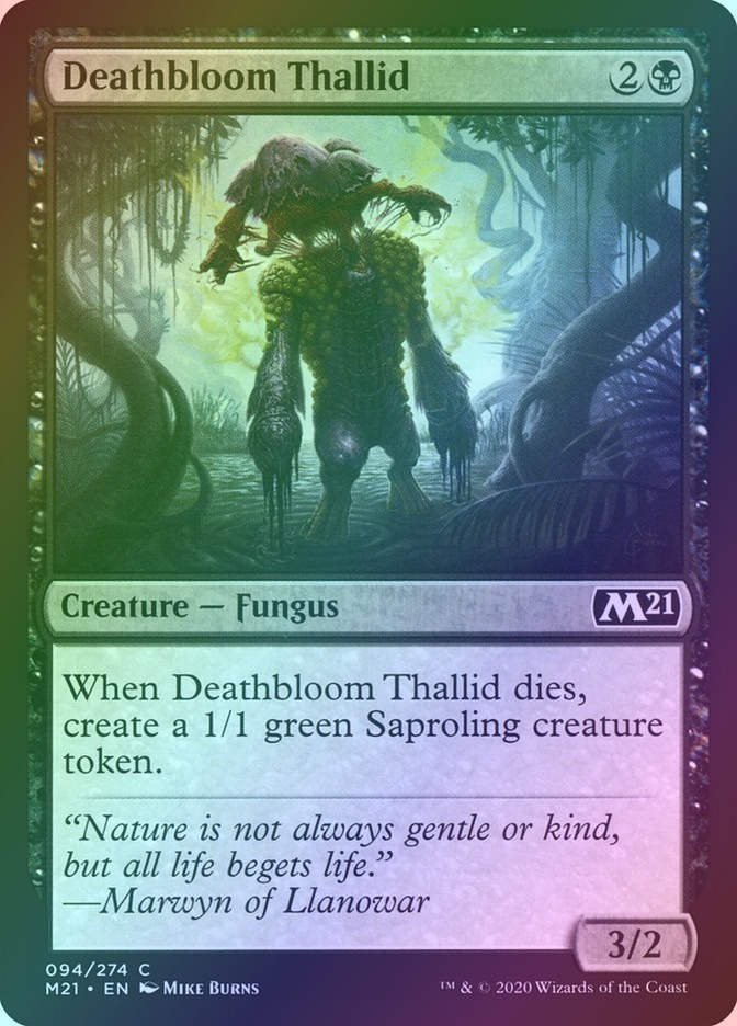 Deathbloom Thallid (M21) (94) / Foil