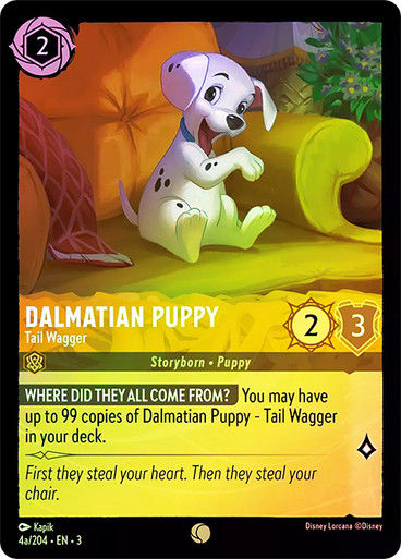 Dalmatian Puppy - Tail Wagger (#004a) (LOR_ITI) / Foil