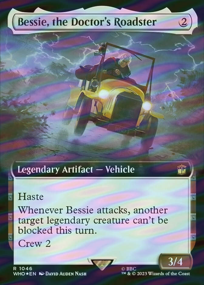 Bessie, the Doctor's Roadster (WHO) (1046) / Extended Art / Surge Foil