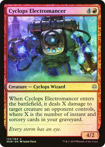 Cyclops Electromancer (WAR) (122) / Foil