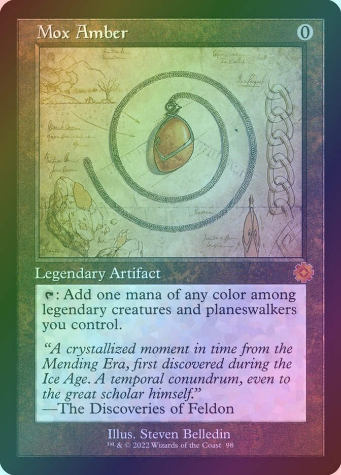 Mox Amber (BRR) (98) / Foil / Schematic