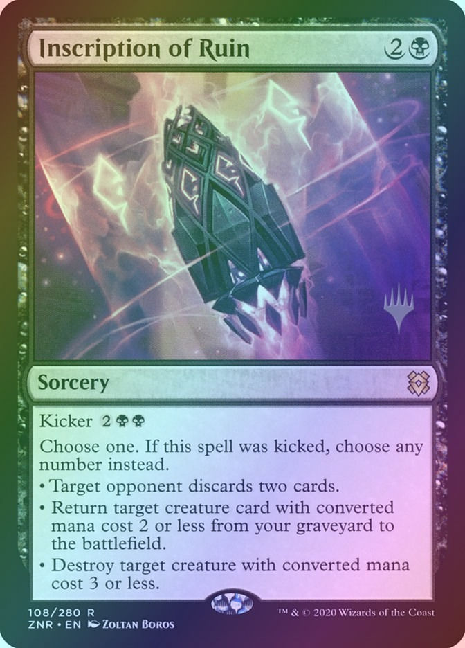Inscription of Ruin (PZNR) (108p) / Foil