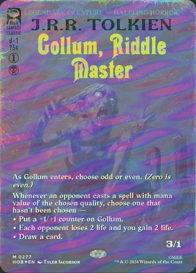 Gollum, Riddle Master (HOB) (277) / Surge Foil